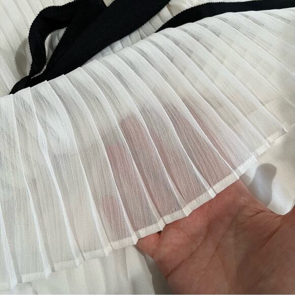 NEW Ann Taylor Belted Longline Sleeveless Pleated Peplum Layering Blouse 2P NWT - Picture 15 of 16